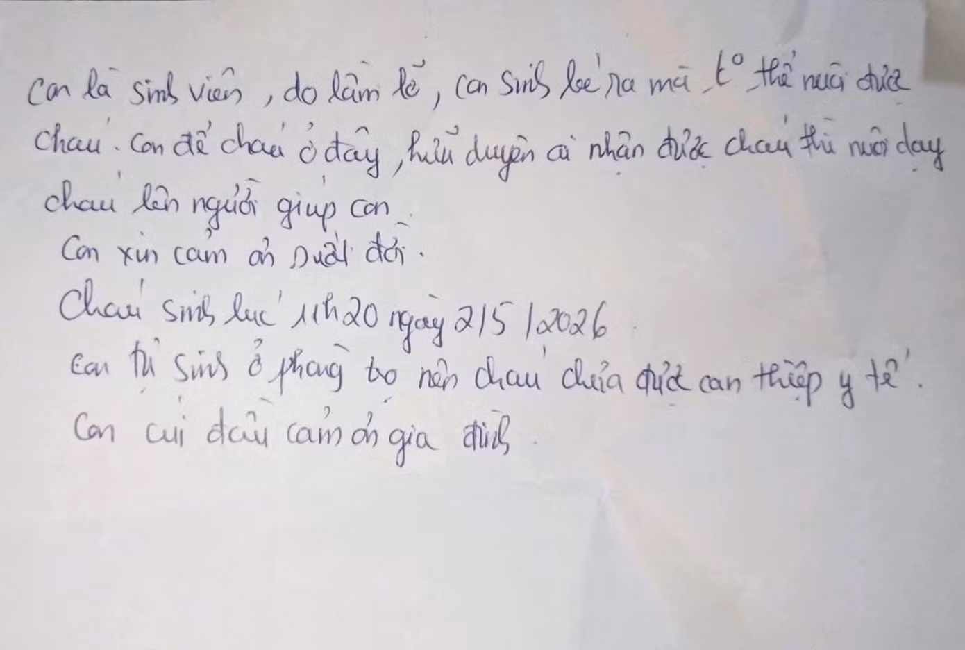 B&eacute; g&aacute;i bị bỏ rơi c&ugrave;ng lời nhắn ' Nhờ nu&ocirc;i nấng trưởng th&agrave;nh ' tại Nghệ An - Ảnh 4.