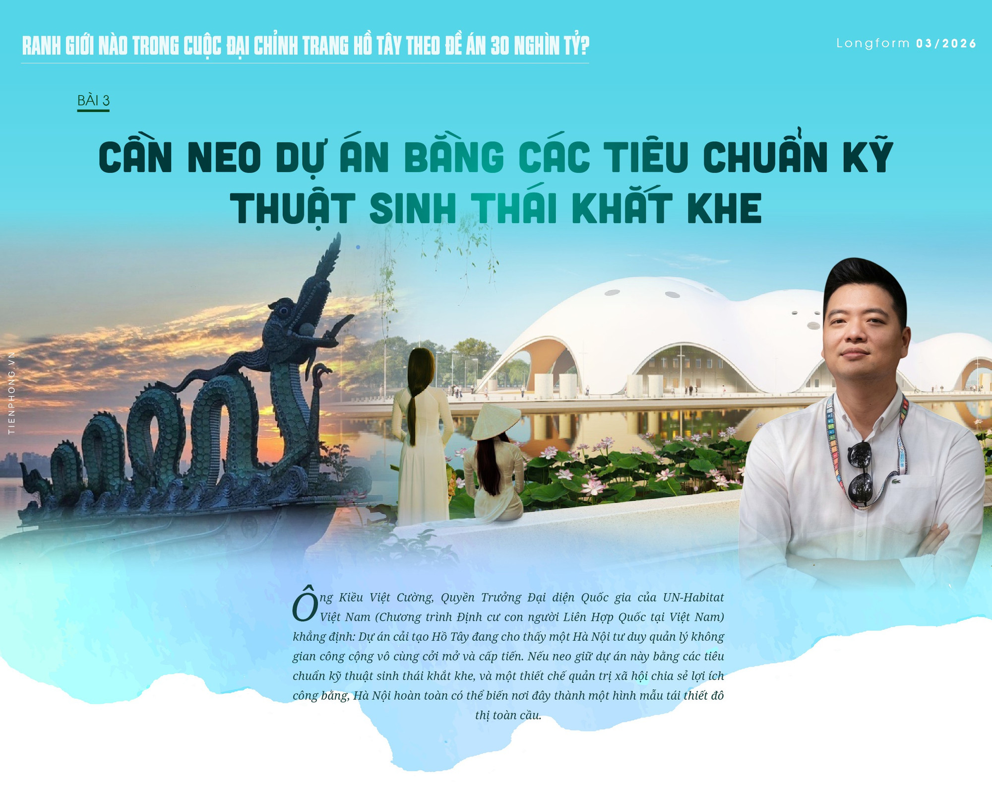 Đại chỉnh trang Hồ Tây: Neo dự án bằng các tiêu chuẩn kỹ thuật sinh thái khắt khe