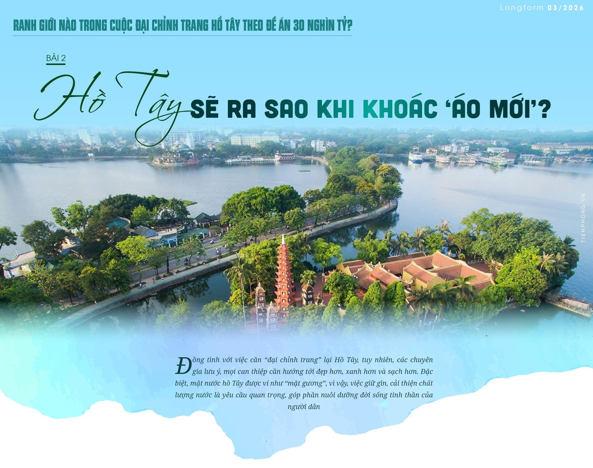 Hồ Tây sẽ ra sao khi khoác 'áo mới'?
