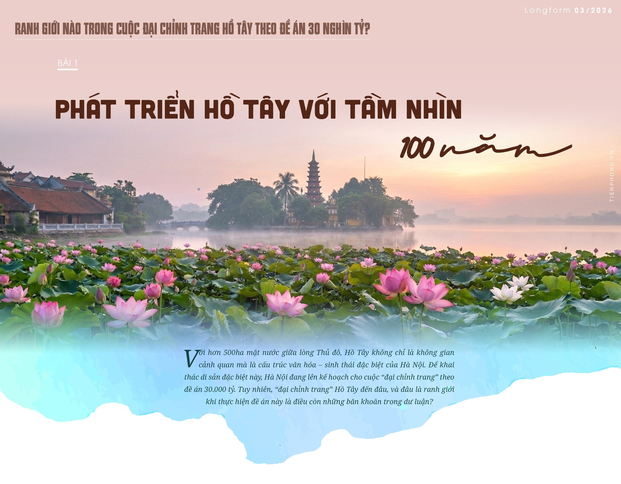 Phát triển Hồ Tây với tầm nhìn 100 năm