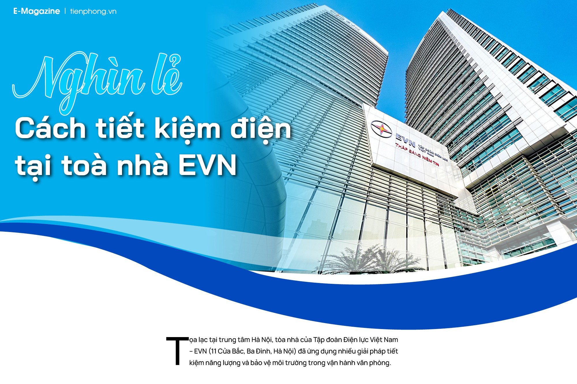 Nghìn lẻ một cách tiết kiệm điện tại toà nhà EVN