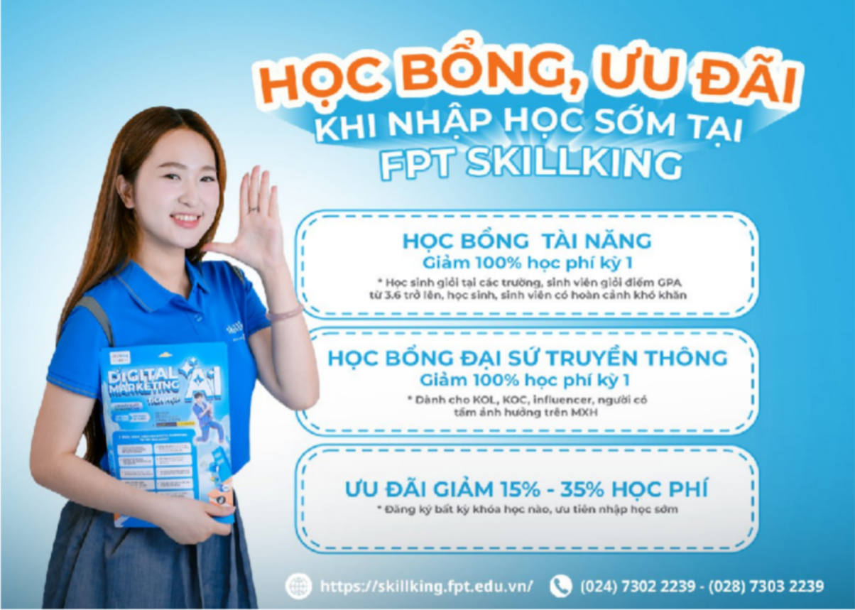 Scholarship for students of the AI-integrated Digital Marketing program at FPT Skillking in 2025 image009.png