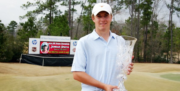 Jordan Spieth បានបញ្ចប់អាជីព AJGA ដ៏គួរឱ្យចាប់អារម្មណ៍របស់គាត់ជាមួយនឹងជ័យជម្នះនៅ HP Boys Championship ឆ្នាំ 2011 ។ 1-8211.jpg