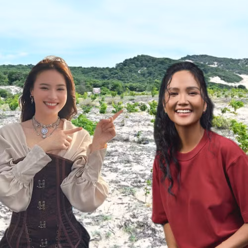 H'Hen Niê "mát tay" khi trồng cây phủ đất trọc, khoe thành quả cùng Lan Ngọc