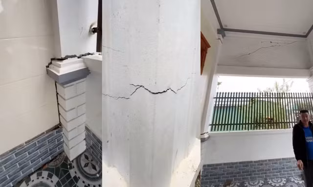 Nhà chằng chịt vết nứt, nhiều hộ dân được sơ tán khẩn