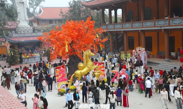 Chen chân check-in cùng linh vật ngựa ở ngôi chùa hơn 600 năm tuổi