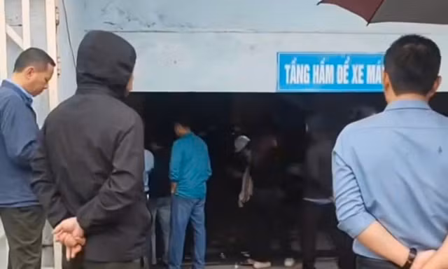 Bảo vệ tòa nhà chung cư tử vong dưới tầng hầm 