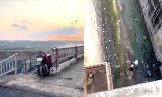 Tông vào cửa xả hồ chứa nước, người đàn ông rơi xuống vực tử vong