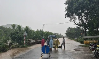 Mực nước dâng cao, hàng trăm mét Quốc lộ 29 đoạn qua Đắk Lắk bị phong tỏa