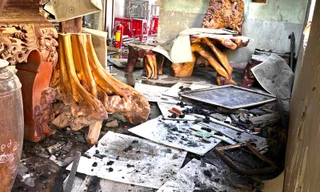 Cháy nhà ở Gia Lai, hai bé gái tử vong