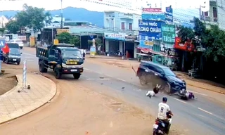 Tài xế tông chết người phụ nữ trên Quốc lộ 14 ra đầu thú 