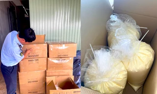 Phát hiện gần 7 tạ kem làm trắng da đựng trong thùng carton