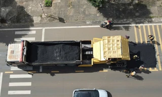 Quốc lộ 19 vừa làm xong đã hư hỏng nặng