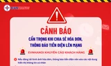 EVNHANOI cảnh báo rủi ro khi đăng hóa đơn tiền điện lên mạng