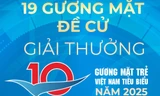 19 đề cử Gương mặt trẻ Việt Nam tiêu biểu 2025 lọt vào vòng bình chọn trực tuyến