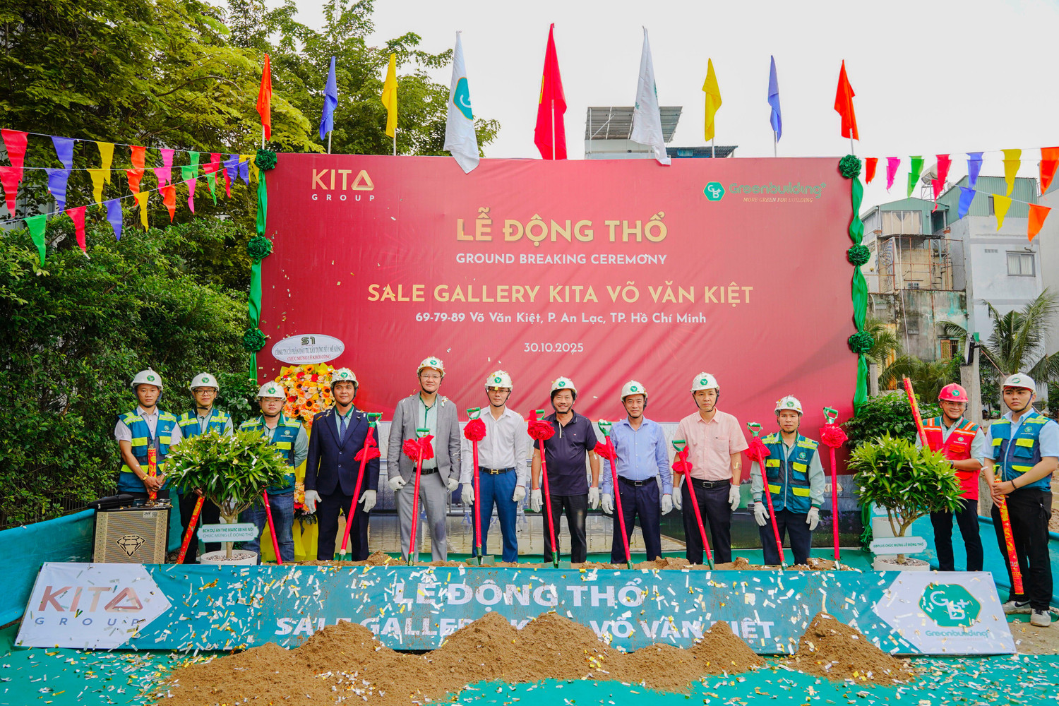 KITA Group động thổ nhà mẫu KITA trên đường Võ Văn Kiệt
