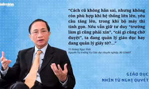 Hiện đại hóa quản trị cơ sở giáo dục cấp xã, phường: Đã đến lúc trường học thôi cảnh 'cái gì cũng phải xin'