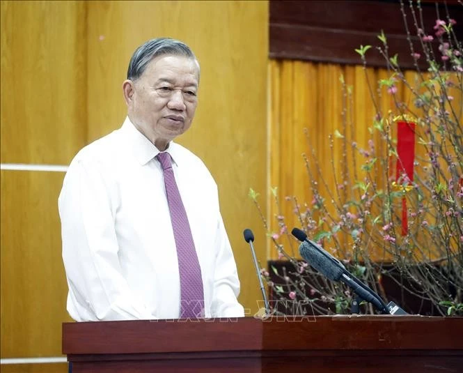 Tổng Bí thư Tô Lâm thăm, chúc Tết và trao quà tại Tây Ninh, đánh giá cao thành tựu phát triển