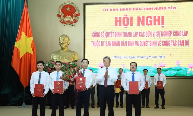 Hưng Yên thành lập nhiều đơn vị mới và bổ nhiệm lãnh đạo