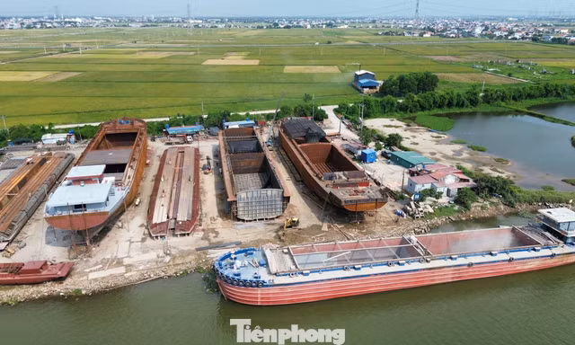 Bí thư Tỉnh ủy Ninh Bình khảo sát các xưởng đóng tàu nằm trong hành lang đê điều 