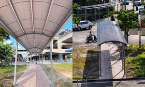 TP.HCM: Chuyển tuyến metro - xe buýt không lo mưa nắng nhờ hệ thống mái che