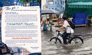 TP.HCM: Lá thư ấm áp giữa những ngày mưa từ thầy Hiệu trưởng gửi đến học trò