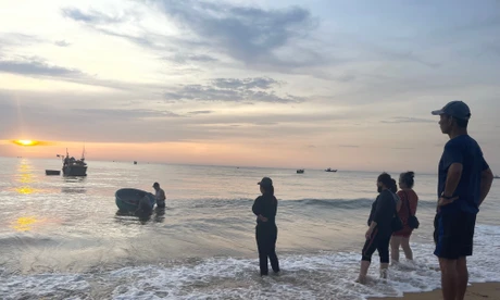 Những ánh mắt chờ nơi bờ cát