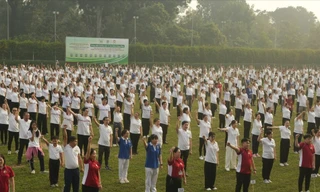 Gần 2.000 người tham gia đồng diễn dưỡng sinh vì sức khỏe cộng đồng