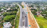 Cận cảnh điểm đấu nối cao tốc Quảng Ngãi - Hoài Nhơn với cao tốc Đà Nẵng - Quảng Ngãi