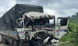 Xe tải biến dạng kỳ quái sau tai nạn liên hoàn trên cao tốc La Sơn - Túy Loan