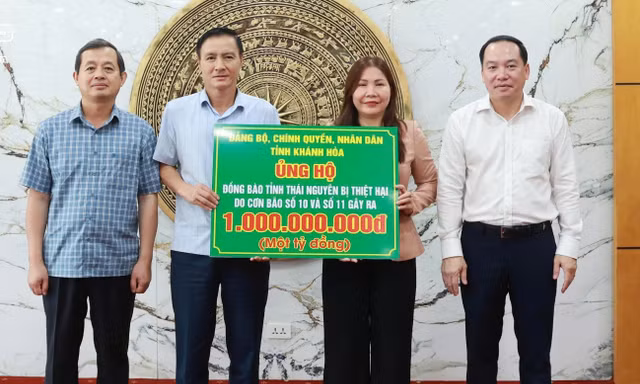 Khánh Hòa, Lào Cai hỗ trợ Thái Nguyên khắc phục hậu quả sau lũ