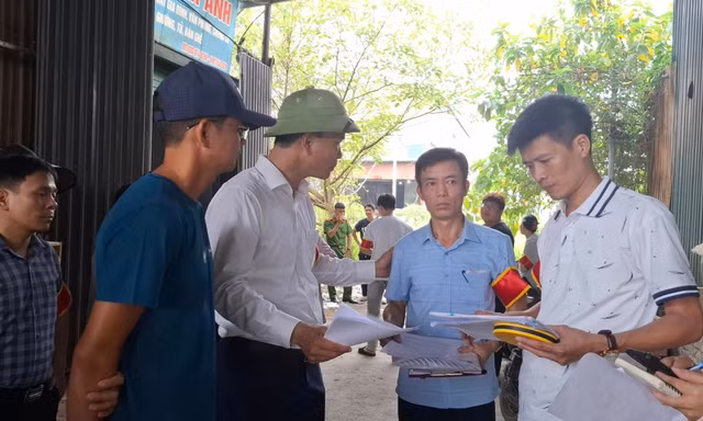 Cưỡng chế kiểm đếm 150 trường hợp tại dự án Cụm công nghiệp Hữu Bằng 