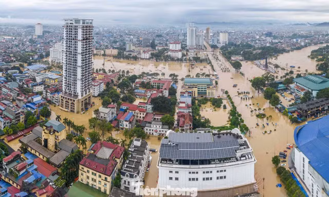 Mưa lũ tại Thái Nguyên làm 4 người chết, nhiều xã phường bị ngập sâu và cô lập
