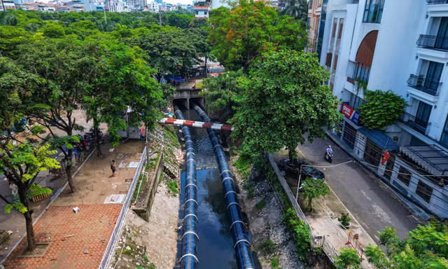 Hà Nội dừng phương án lấy nước sông Hồng bổ cập cho sông Tô Lịch theo dọc đường Võ Chí Công