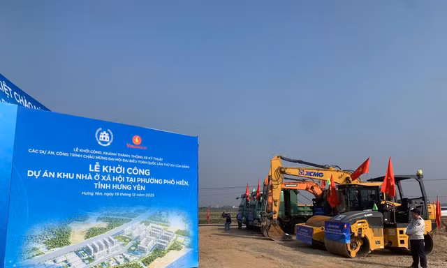 Hưng Yên khởi công dự án nhà ở xã hội Phố Hiến 7.000 tỷ