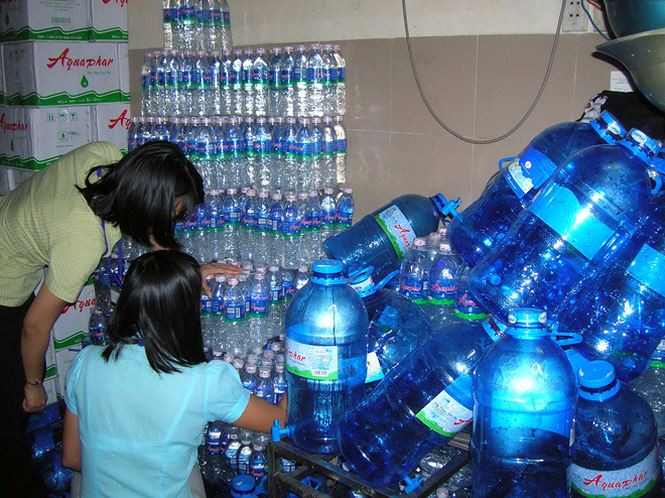 Dùng nước giếng sản xuất nước đóng bình