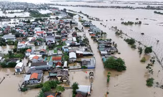 Vùng rốn lũ Hóa Châu, Huế.