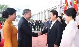 Lễ đón Tổng Bí thư Tô Lâm và Phu nhân thăm cấp nhà nước Đại Hàn Dân Quốc