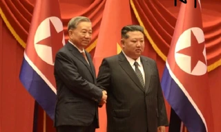 Lễ đón Tổng Bí thư Tô Lâm thăm cấp Nhà nước Cộng hòa Dân chủ Nhân dân Triều Tiên