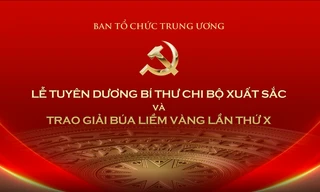 Tổng Bí thư Tô Lâm dự lễ tuyên dương 96 bí thư chi bộ xuất sắc và trao Giải Búa liềm vàng