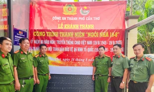 Thanh niên Công an Cần Thơ tặng nhà 19/8 cho chiến sĩ khó khăn