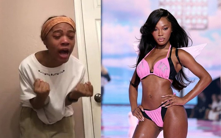 Quenlin Blackwell khiến mạng xã hội “dậy sóng” khi trở thành người mẫu Victoria’s Secret.