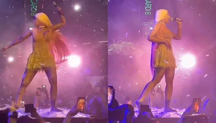 Cardi ném micro vào DJ tại đêm diễn ở Drai's Beachclub.