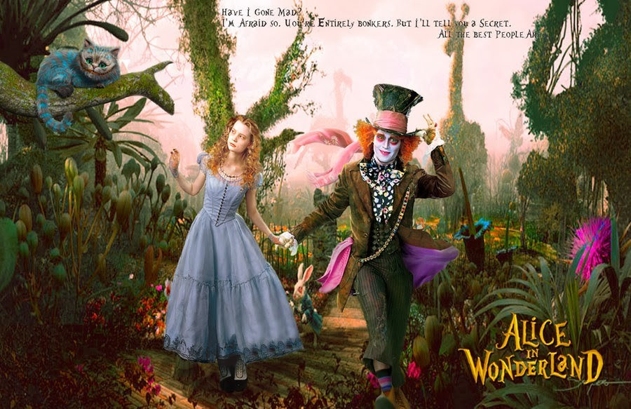 Bản live action năm 2010 từng gây bão với Johnny Depp trong vai Mad Hatter.