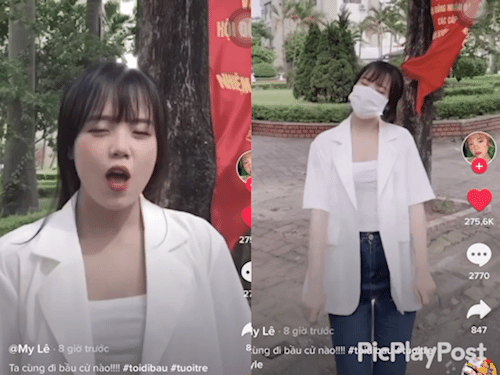 Cô gái đọc khuyến cáo về COVID-19 của Bộ Y tế gây 'sốt' với clip 'Ta cùng đi bầu cử'