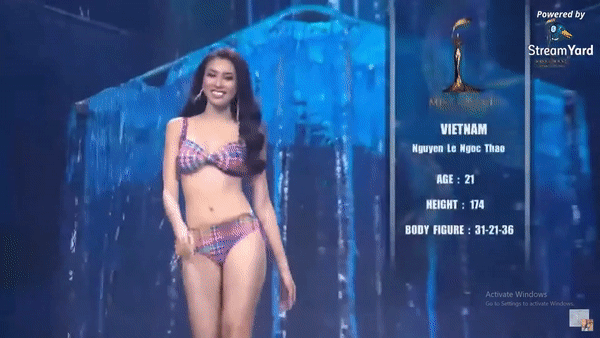 Màn thi bikini của Ngọc Thảo ở chung kết Miss Grand International 2020