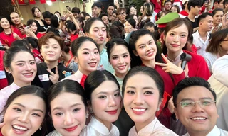 Hà Trúc Linh, Tiểu Vy chia sẻ hậu trường cùng 200 nghệ sĩ đi diễu hành