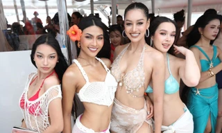 Thí sinh Hoa hậu Hoàn vũ Thái Lan khoe dáng với bikini