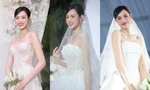Ba mẫu váy cưới tuyệt đẹp của Hoa hậu Đỗ Thị Hà đều đến từ các NTK Việt Nam
