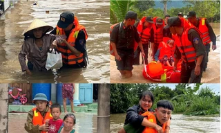 Công an nhân dân dồn lực ứng phó, khắc phục hậu quả mưa lũ tại Trung Bộ